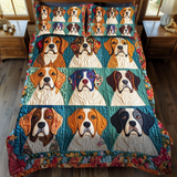 Set di Biancheria da Letto Trapuntata 3 Pezzi Beagle Dolce