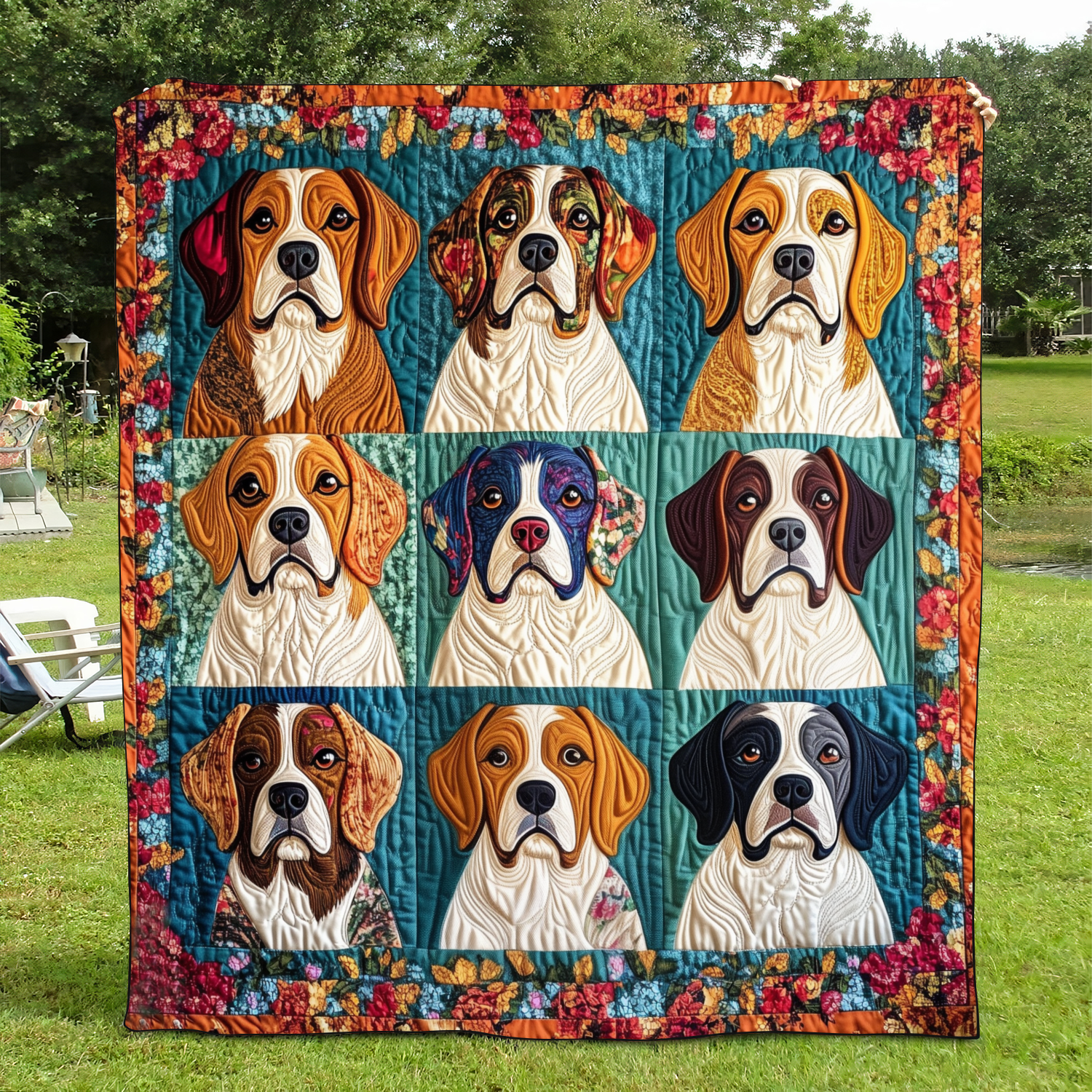 Dolce Beagle Coperta Trapuntata