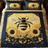 Set di Biancheria da Letto Trapuntata 3 Pezzi Raccolto Dolce