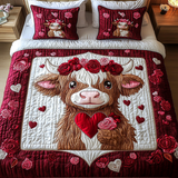 Set di Biancheria da Letto Trapuntata 3 Pezzi Pascolo Dolce