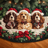 Dolce Spaniel Copri Base per Albero di Natale Trapuntato