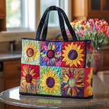 Dolce Fioritura di Girasole Borsa Tote Trapuntata