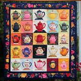 Sogno dell'Amante del Tè Quilt Artistico da Parete