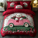Set di Biancheria da Letto Trapuntata 3 Pezzi Fascino di Teddy dell'Amore
