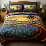 Set di Biancheria da Letto Trapuntata 3 Pezzi Texas Fioritura
