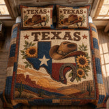Set di Biancheria da Letto Trapuntata 3 Pezzi Spirito di Texas