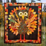 Tacchino Riconoscente Coperta Trapuntata