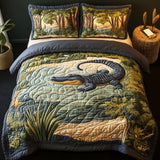 Set di Biancheria da Letto Trapuntata 3 Pezzi Regno di Reptile