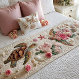 Rose della Marea Runner da Letto Trapuntato