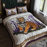 Set di Biancheria da Letto Trapuntata 3 Pezzi Foresta della Tigre
