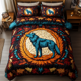 Set di Biancheria da Letto Trapuntata 3 Pezzi Ombre del Legname