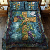Set di Biancheria da Letto Trapuntata 3 Pezzi Croce