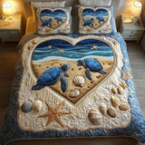 Set di Biancheria da Letto Trapuntata 3 Pezzi Eterno Shellmates