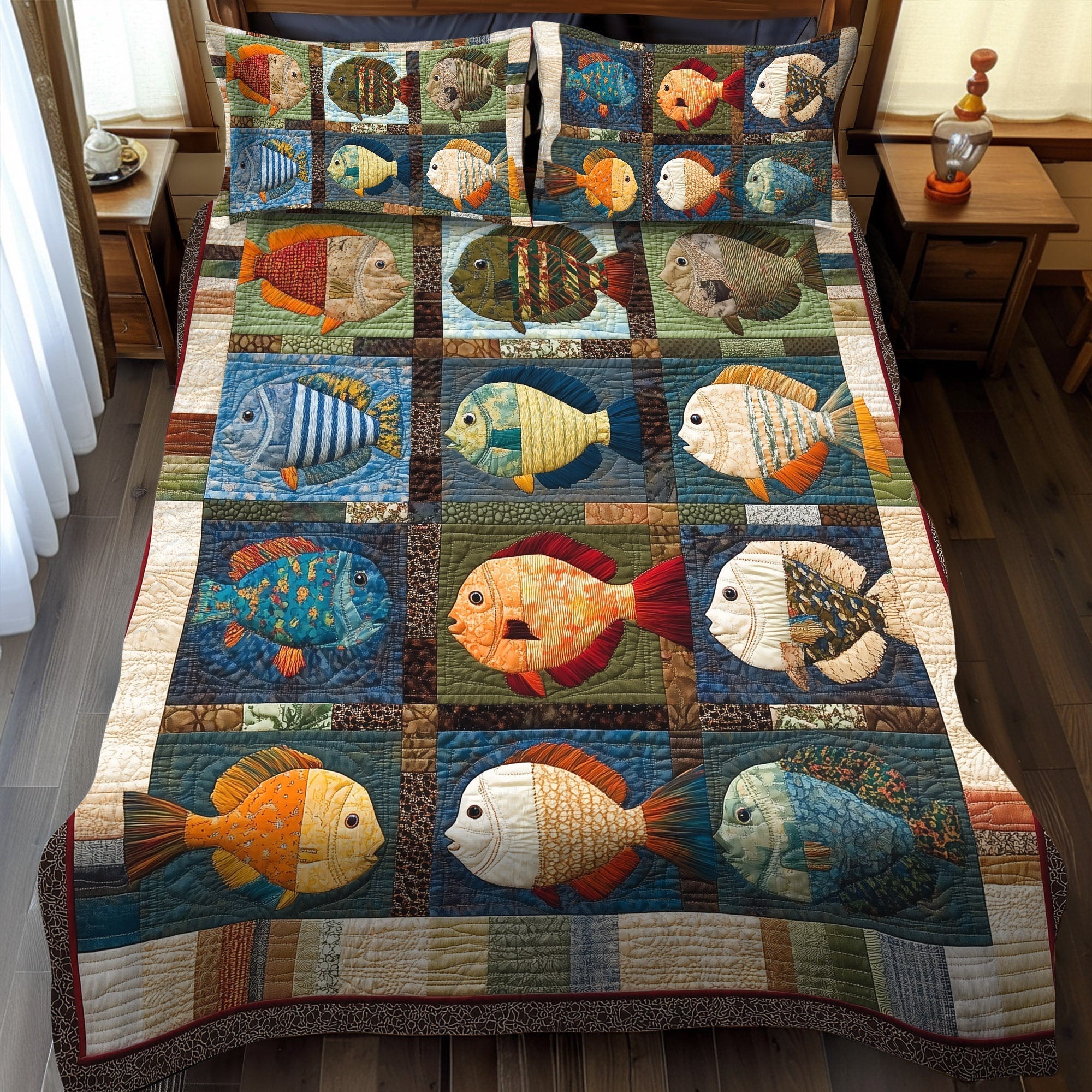 Set di Biancheria da Letto Trapuntata 3 Pezzi Minuscolo Tackle