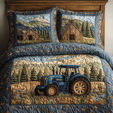 Tractor 3-Piece Quilted Bedding Set NCU0VT139