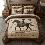 Set di Biancheria da Letto Trapuntata 3 Pezzi Fiore del Sentiero