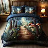 Set di Biancheria da Letto Trapuntata 3 Pezzi Sentiero Tranquillo