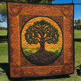 Albero della Vita Coperta Trapuntata