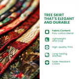 Natale con il San Bernardo Copri Base per Albero di Natale Trapuntato