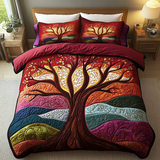 Set di Biancheria da Letto Trapuntata 3 Pezzi Spirito dell'Albero