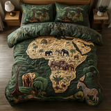 Set di Biancheria da Letto Trapuntata 3 Pezzi Tracce Tribali