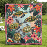 Tartaruga Tropicale Coperta Trapuntata