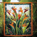 Danza della Fioritura Tropicale Coperta Trapuntata