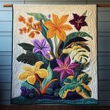 Fioritura Tropicale Coperta Trapuntata