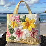 Rosa Tropicale Borsa Tote Trapuntata