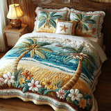 Set di Biancheria da Letto Trapuntata 3 Pezzi Brezza Tropicale