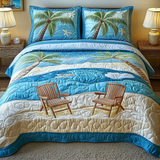 Set di Biancheria da Letto Trapuntata 3 Pezzi Sogni Tropicali