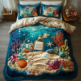 Set di Biancheria da Letto Trapuntata 3 Pezzi Fuga Tropicale