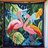 Fenicottero Tropicale Coperta Trapuntata