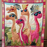 Festa Giurassica Tropicale Quilt Artistico da Parete