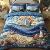 Set di Biancheria da Letto Trapuntata 3 Pezzi Paradiso Tropicale