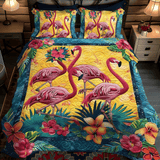 Set di Biancheria da Letto Trapuntata 3 Pezzi Tranquillità Tropicale