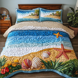 Set di Biancheria da Letto Trapuntata 3 Pezzi Atmosfere Tropicali