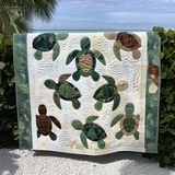 Mosaico di Tartarughe Coperta Trapuntata