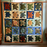 Parata di Tartarughe Coperta Trapuntata