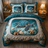 Aquatic 3-Piece Quilted Bedding Set NCU0VT114