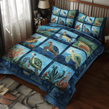 Set di Biancheria da Letto Trapuntata 3 Pezzi Tartaruga di Tidepool