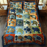 Set di Biancheria da Letto Trapuntata 3 Pezzi Turtley Accogliente