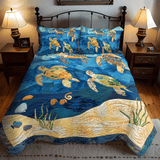 Set di Biancheria da Letto Trapuntata 3 Pezzi Mosaico di Turtley