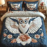 Set di Biancheria da Letto Trapuntata 3 Pezzi Crepuscolo Fioritura