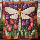 Libellula al Crepuscolo Coperta Trapuntata
