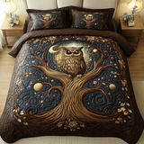 Set di Biancheria da Letto Trapuntata 3 Pezzi Sguardo del Crepuscolo