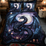 Twilight Serpent 3-Piece Quilted Bedding Set NCU0DK928