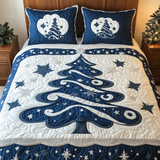 Set di Biancheria da Letto Trapuntata 3 Pezzi Albero Scintillante