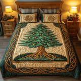 Set di Biancheria da Letto Trapuntata 3 Pezzi Delizia Scintillante dell'Albero