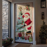 Babbo Natale dell'Albero Scintillante Copriporta Trapuntato